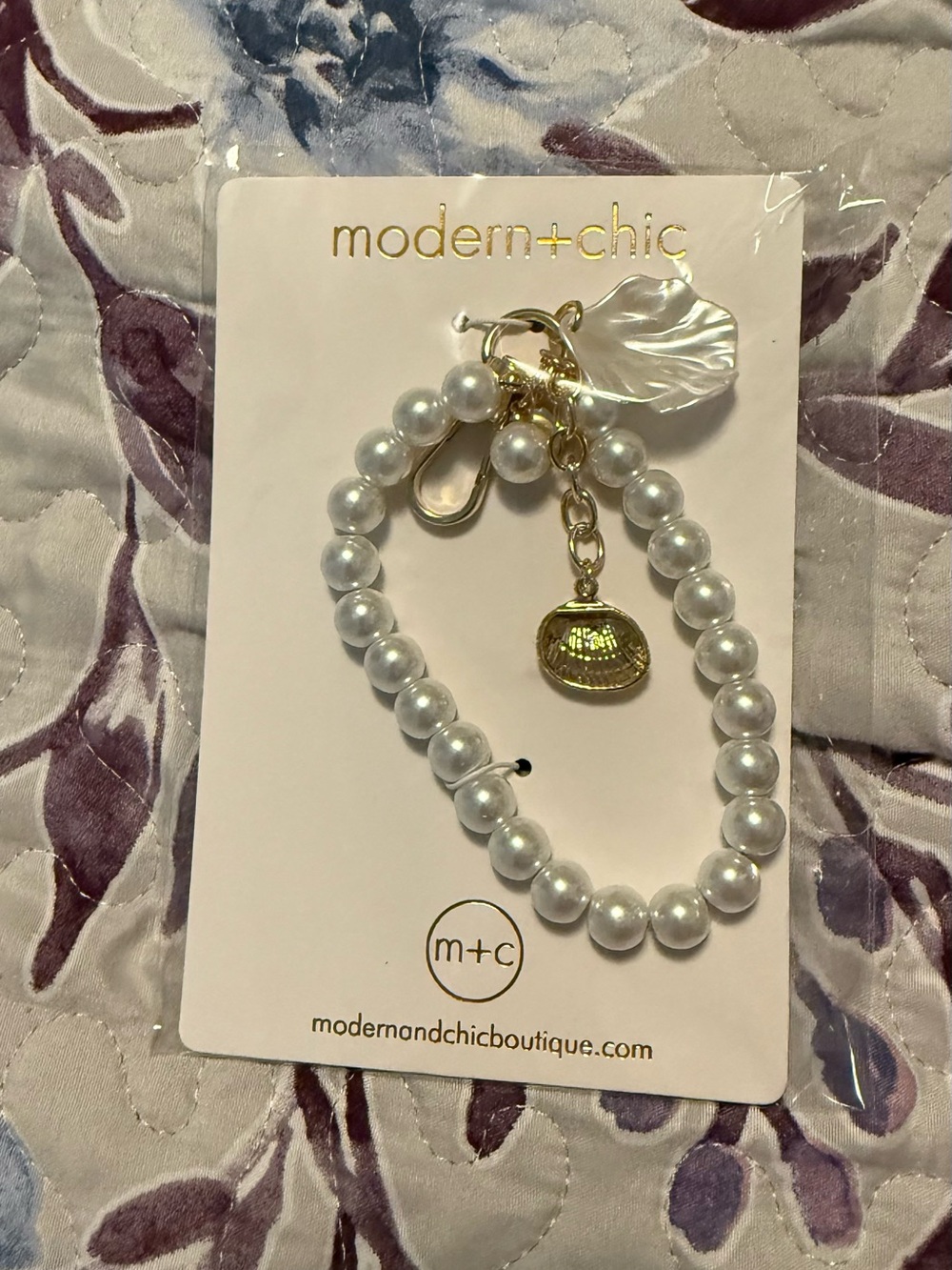 Modern + Chic Coastal Pearl Charm